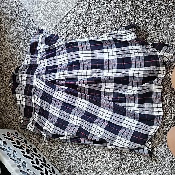 AWESOME JACKS GIRLFRIEND NY SLEEVELESS FLANNEL SHIRT - Picture 7 of 7